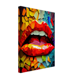 Oil Lips Canvas Print - WallLumi Canvases