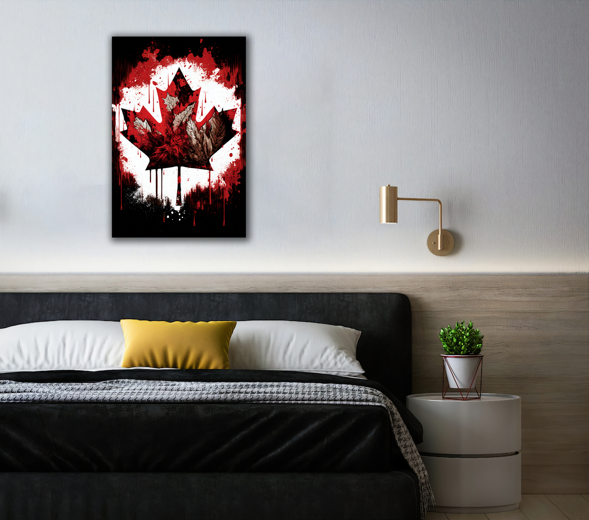 Canadian Maple Leaf Canvas Print - WallLumi Canvases