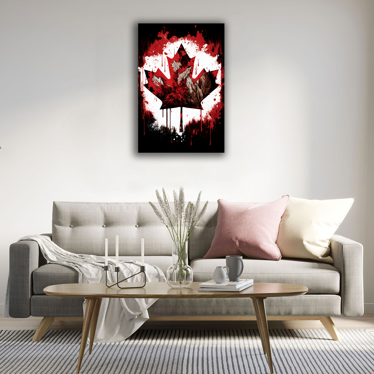 Canadian Maple Leaf Canvas Print - WallLumi Canvases