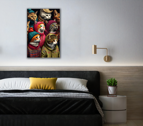 Cat People Canvas Print - WallLumi Canvases