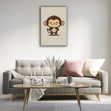 Chibi Monkey Canvas Print - WallLumi Canvases