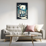 Chibi Polar Bear Canvas Print - WallLumi Canvases