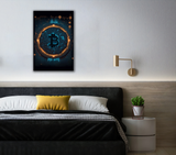 Cyber Currency BTC Canvas Print - WallLumi Canvases