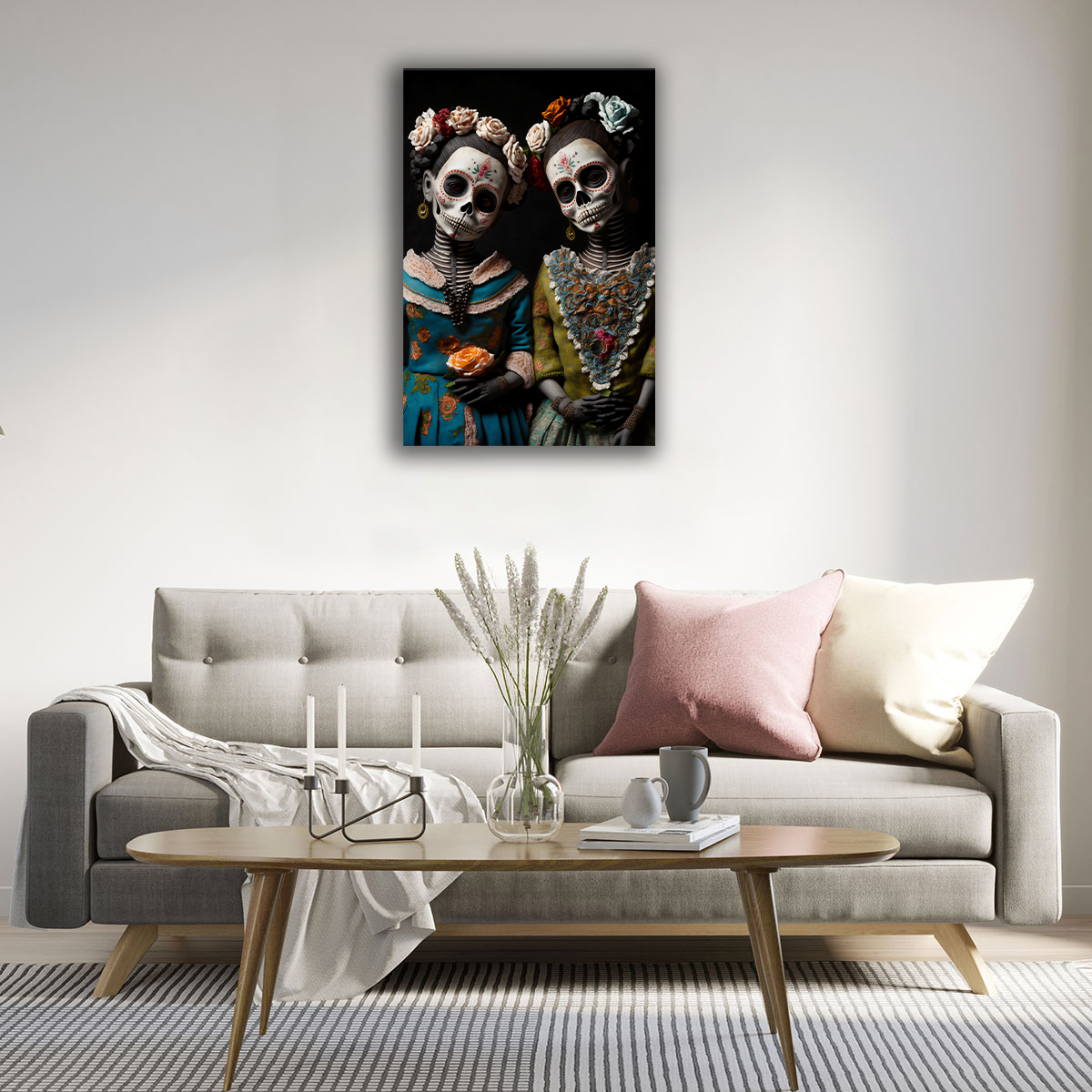 Día de Los Muertos Familia Canvas Print - WallLumi Canvases