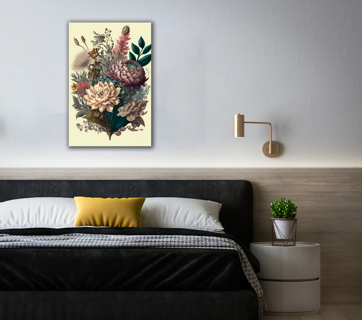 Floral Symphony Canvas Print - WallLumi Canvases