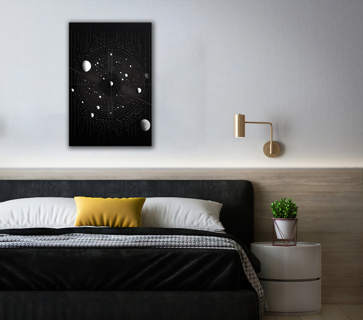 Galactic Geometry Canvas Print - WallLumi Canvases