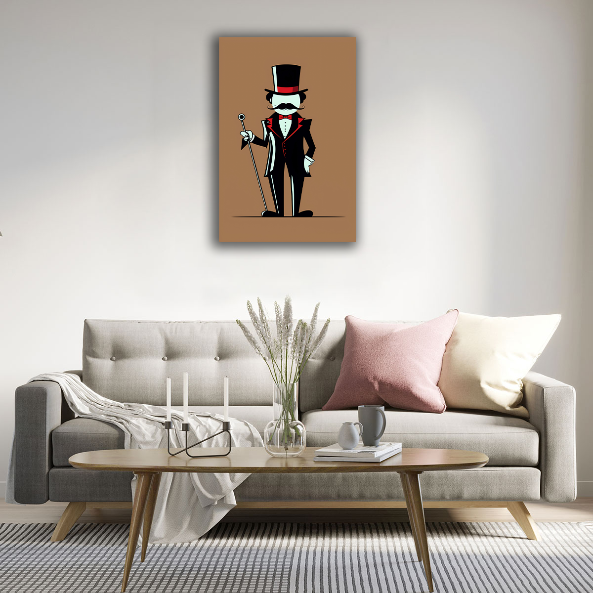 Mr. Red Canvas Print - WallLumi Canvases