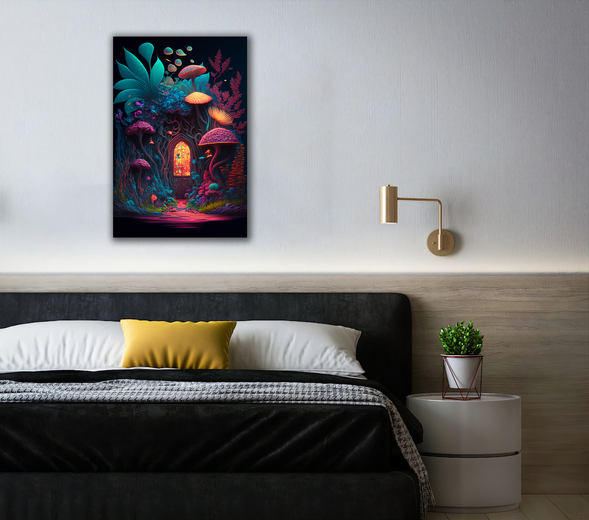 Mystical Garden Mirage Canvas Print - WallLumi Canvases