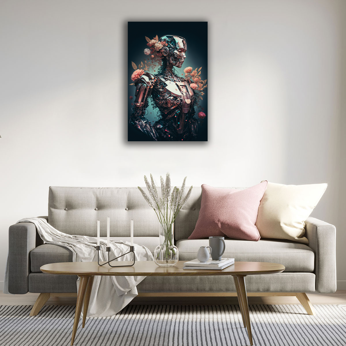 Robo-Flora Canvas Print - WallLumi Canvases