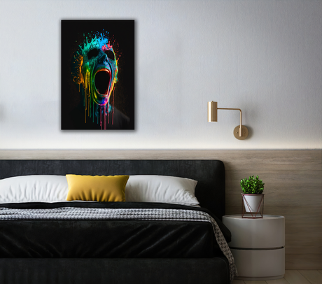Screaming in Color Canvas Print - WallLumi Canvases