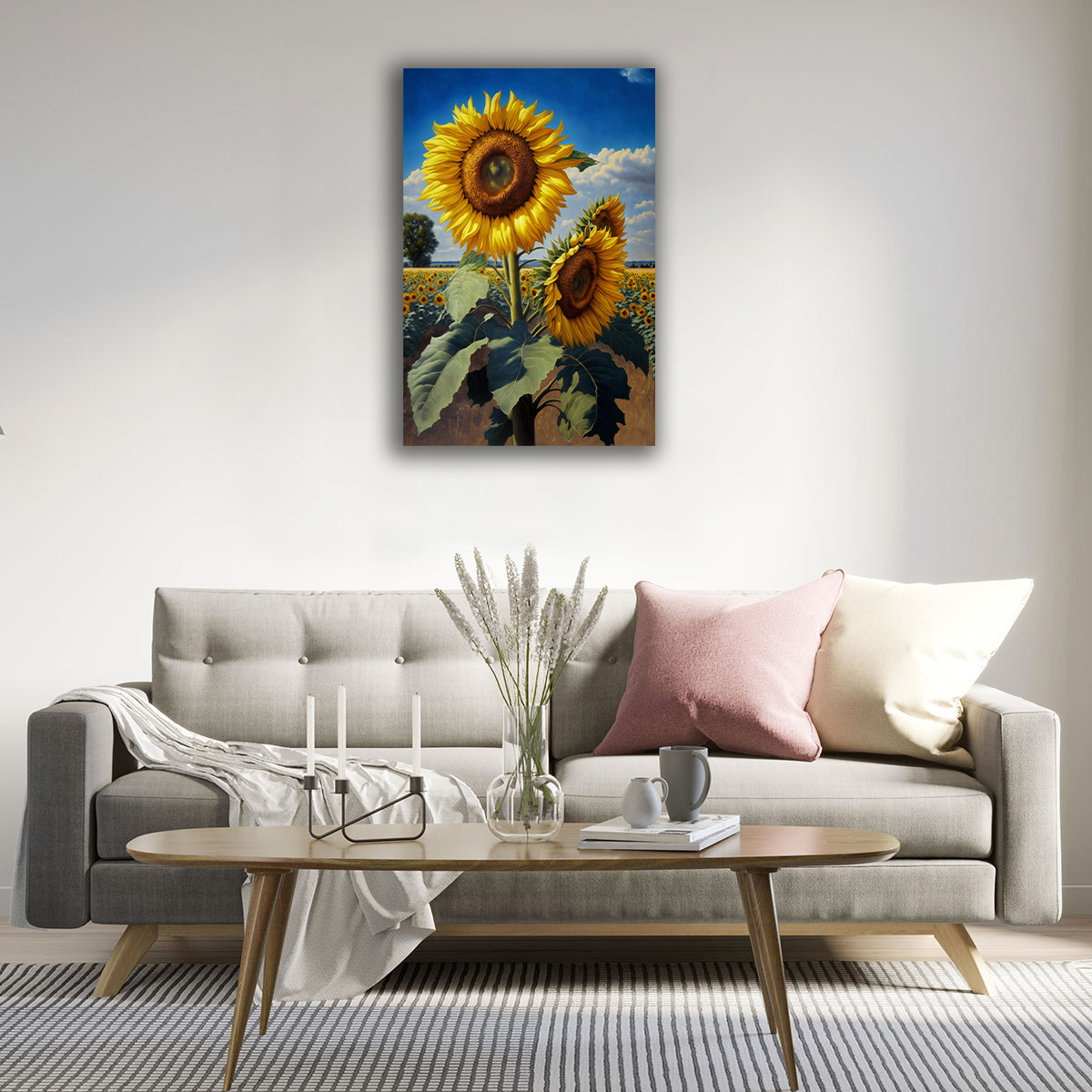Sunflower Symphony Canvas Print - WallLumi Canvases