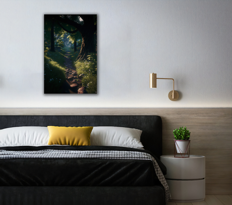 Virtual Forest Canvas Print - WallLumi Canvases