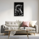 Wet Whiskers Canvas Print - WallLumi Canvases