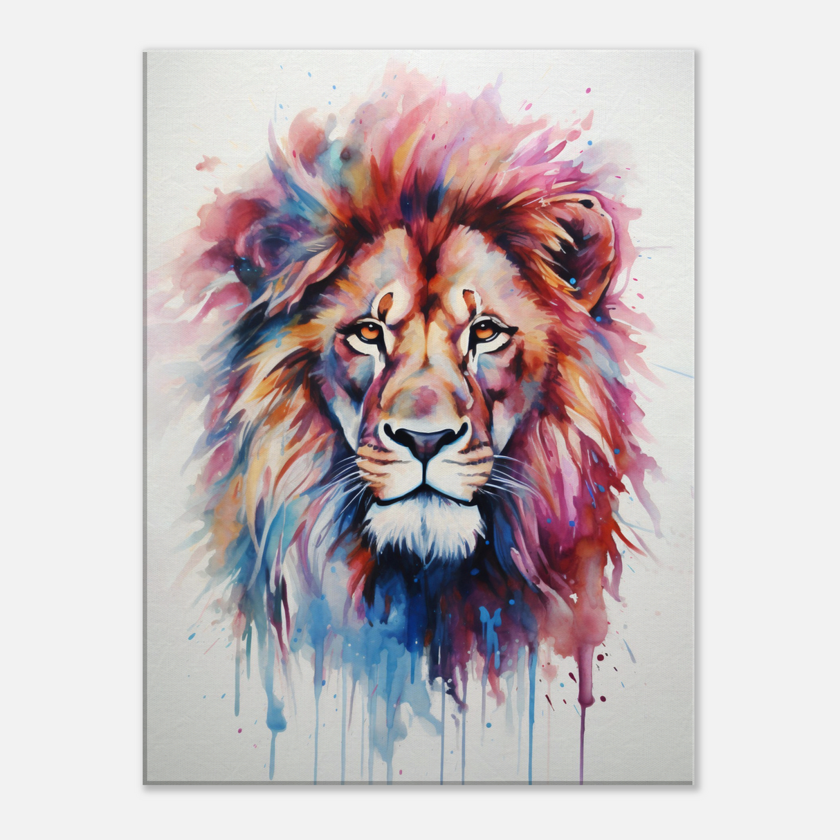 Lion in Watercolor