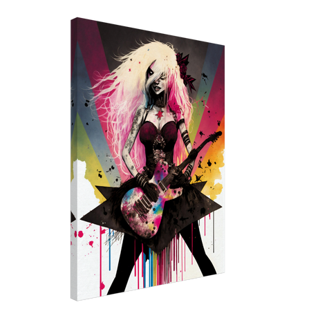 Glamorous Guitar Hero Canvas Print - WallLumi Canvases