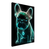 Radiant Frenchie Canvas Print - WallLumi Canvases