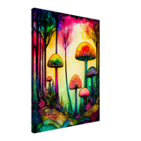 Psychedelic Fungi Canvas Print - WallLumi Canvases