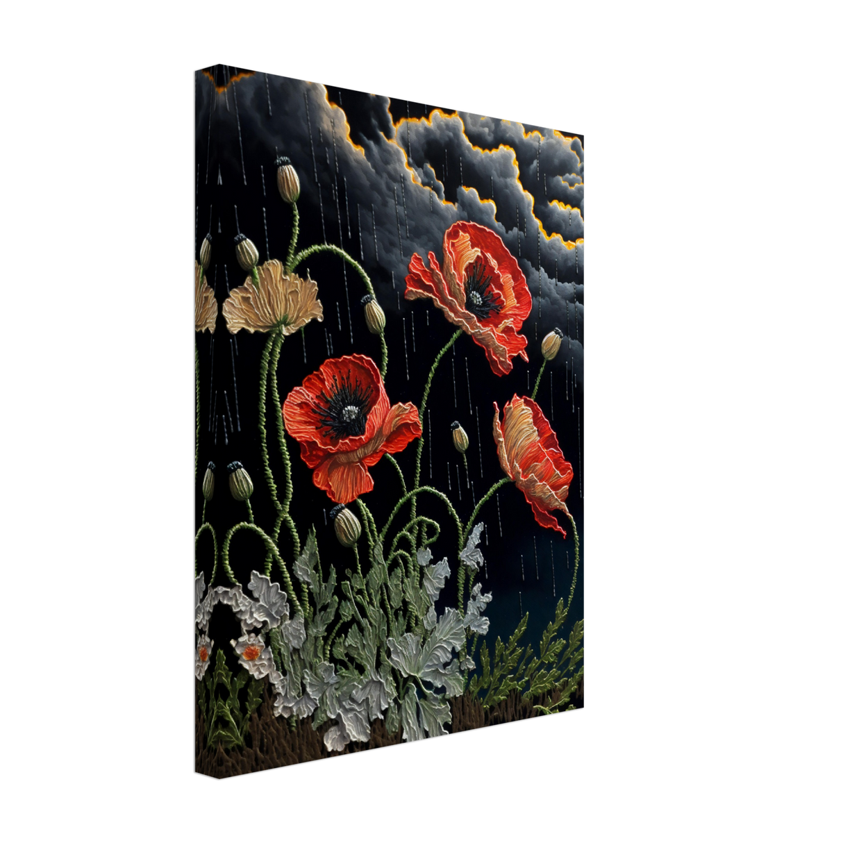 Flossy Floral Canvas Print - WallLumi Canvases