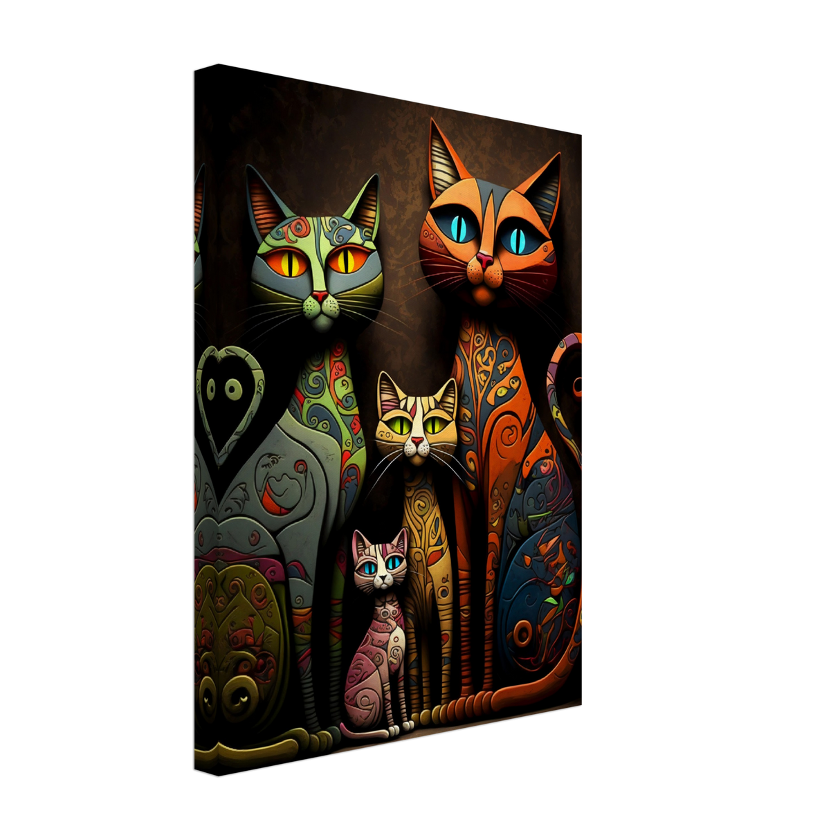 Picasso Cats Canvas Print - WallLumi Canvases