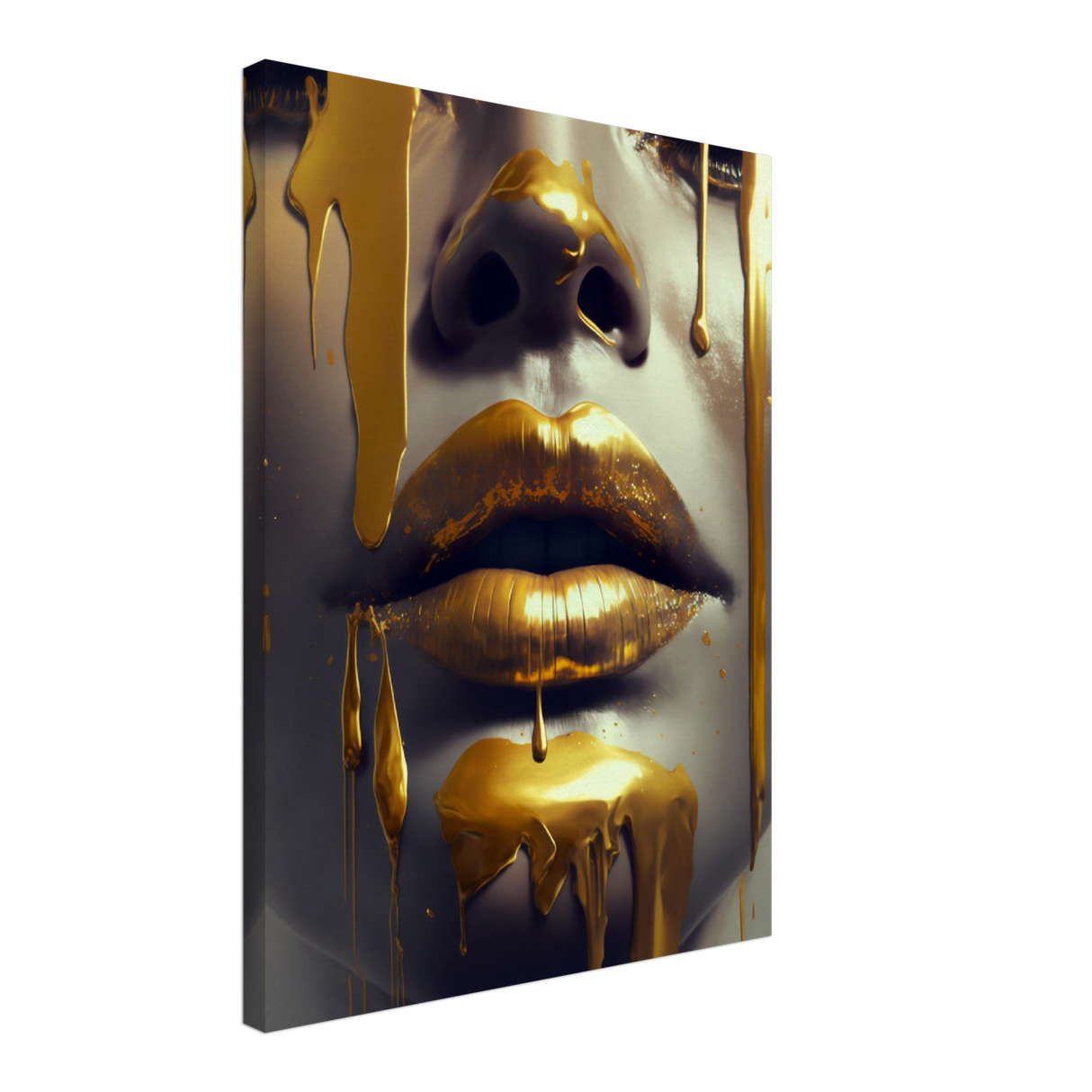 Golden Beauty Canvas Print - WallLumi Canvases