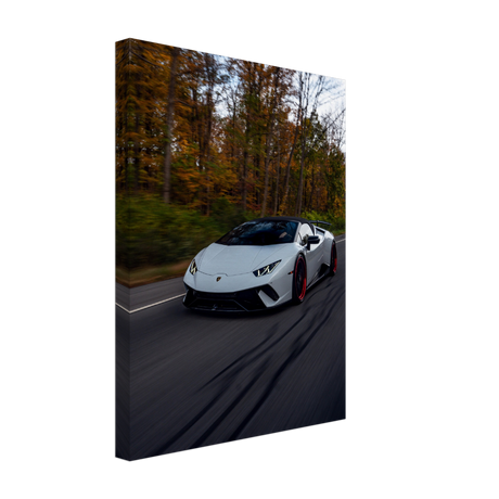 Autumnal Lamborghini Canvas Print - WallLumi Canvases