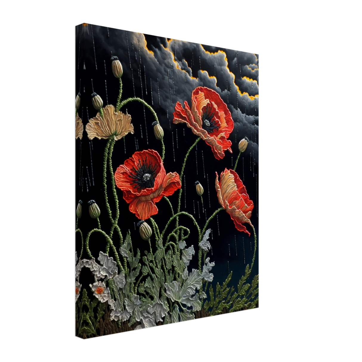 Flossy Floral Canvas Print - WallLumi Canvases