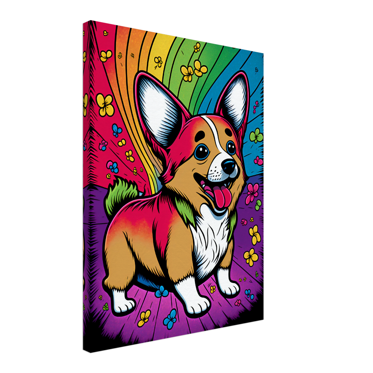 Rainbow Corgi - WallLumi