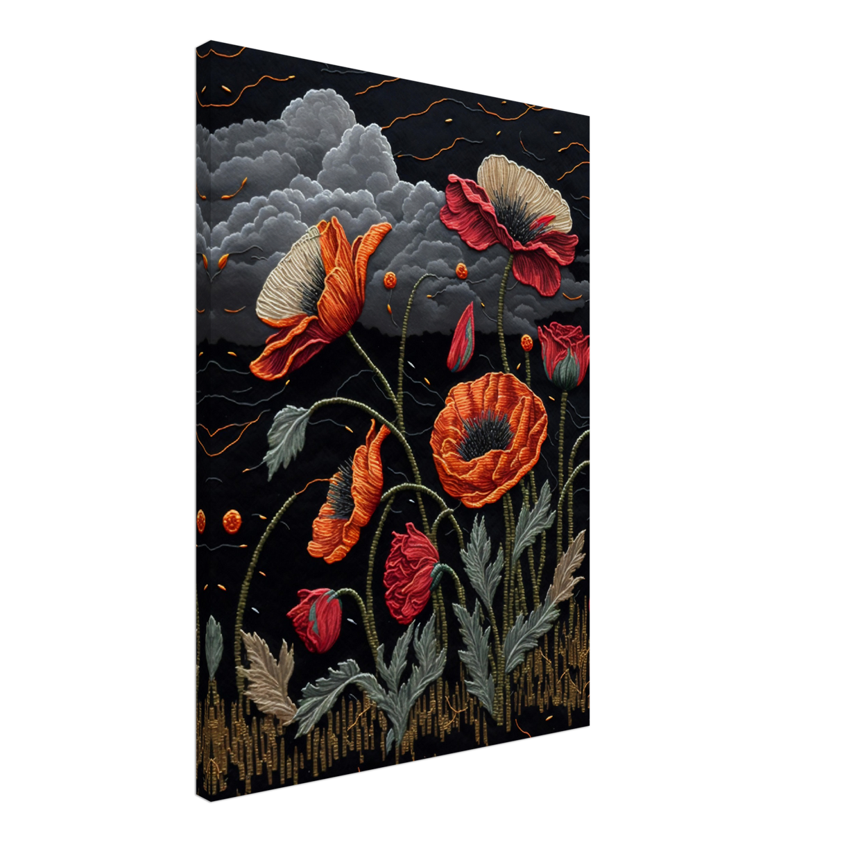 Threaded Botanicals Canvas Print - WallLumi Canvases