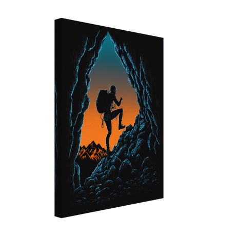 Silhouetted Expedition Canvas Print - WallLumi Canvases