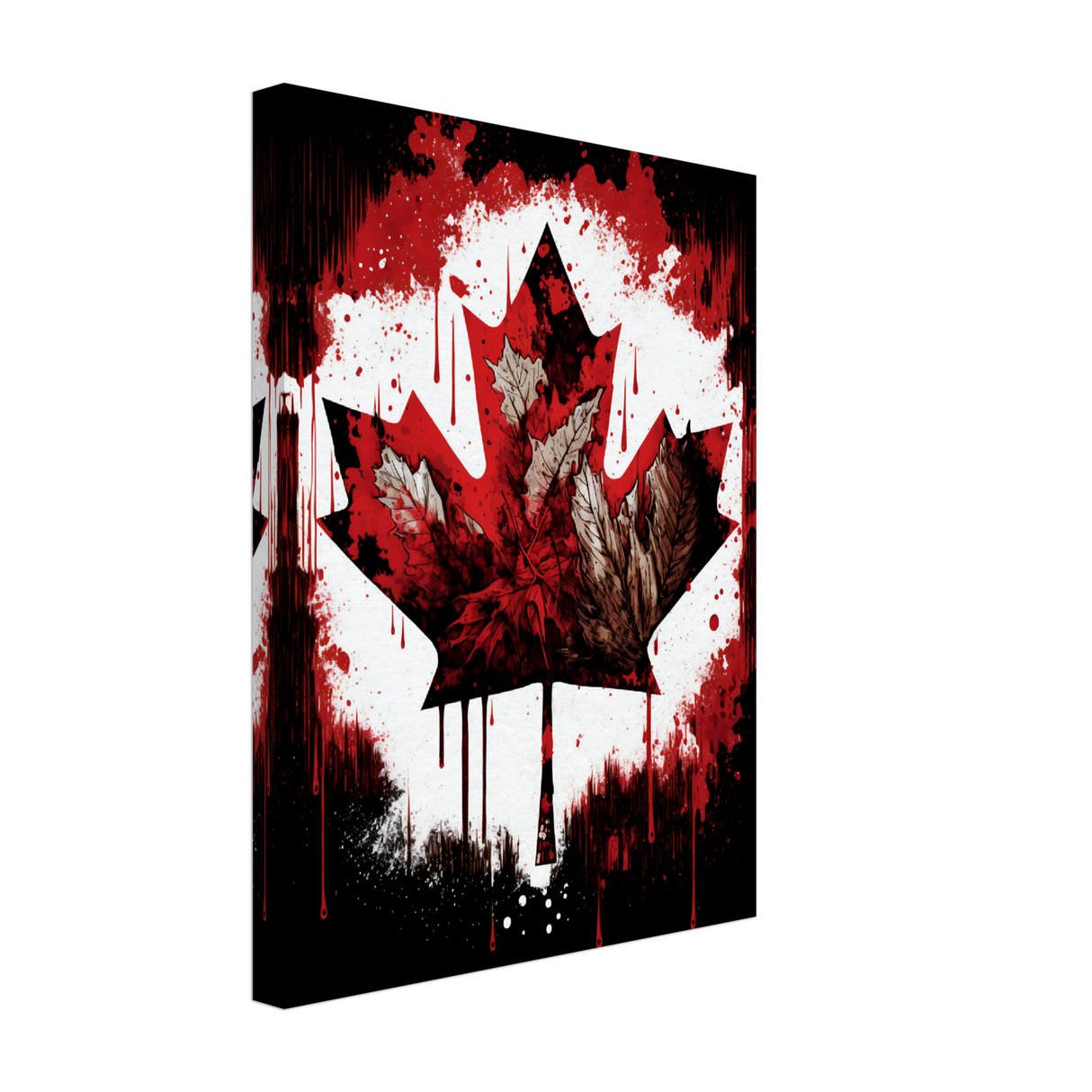 Canadian Maple Leaf Canvas Print - WallLumi Canvases