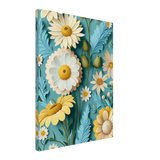 Paper Daisies Canvas Print - WallLumi Canvases