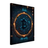 Cyber Currency BTC Canvas Print - WallLumi Canvases