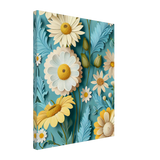 Paper Daisies Canvas Print - WallLumi Canvases