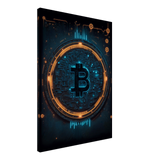 Cyber Currency BTC Canvas Print - WallLumi Canvases