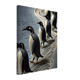Needlepoint Penguins Canvas Print - WallLumi Canvases