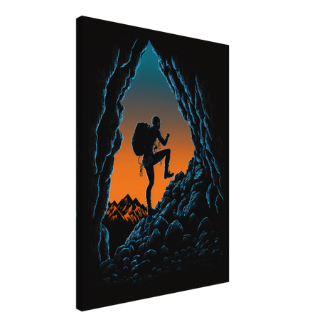 Silhouetted Expedition Canvas Print - WallLumi Canvases