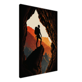 Silhouetted Heights Canvas Print - WallLumi Canvases