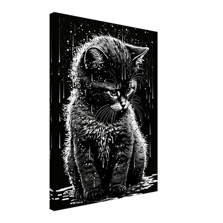 Wet Whiskers Canvas Print - WallLumi Canvases
