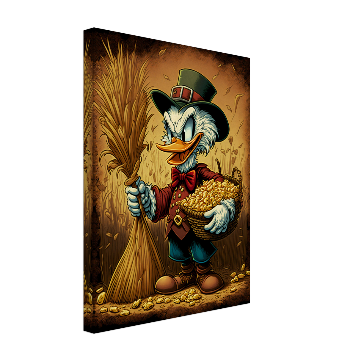 Scrooge's Golden Corn Canvas Print - WallLumi Canvases